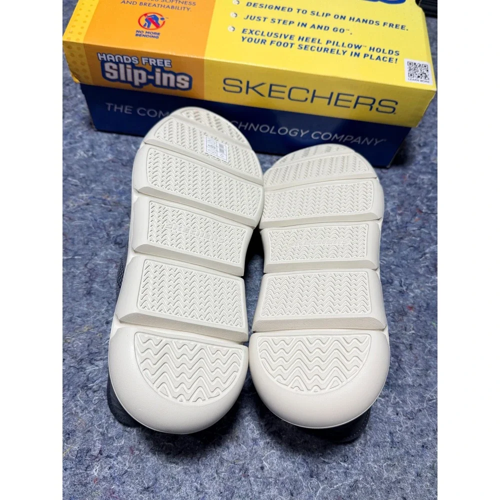 Skechers Hands Free Slip Ins Men's‎ Size 10 Gray Memory Foam Breathable Shoes